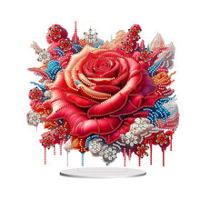 Load image into Gallery viewer, Flower-Single Side Drill-Acrylic Diamond Desktop Ornament