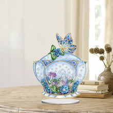 Load image into Gallery viewer, Flower Eagle Hummingbird-Single Side Drill-Acrylic Diamond Desktop Ornament