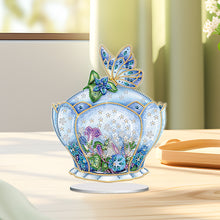 Load image into Gallery viewer, Flower Eagle Hummingbird-Single Side Drill-Acrylic Diamond Desktop Ornament