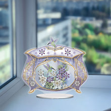 Load image into Gallery viewer, Flower Eagle Hummingbird-Single Side Drill-Acrylic Diamond Desktop Ornament