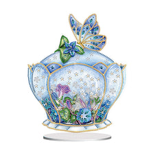 Load image into Gallery viewer, Flower Eagle Hummingbird-Single Side Drill-Acrylic Diamond Desktop Ornament