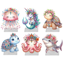 Load image into Gallery viewer, Marine Life-Single Side Drill-Acrylic Diamond Desktop Ornament