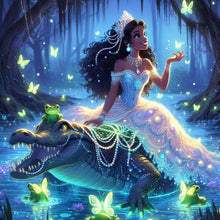 Load image into Gallery viewer, Disney Princess-Full Round Diamond Painting-40x40cm