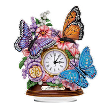 Load image into Gallery viewer, 5D DIY Special Shape Diamond Painting Desk Ornament Handmade Clock Kit