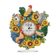 Load image into Gallery viewer, 5D DIY Special Shape Diamond Painting Desk Ornament Handmade Clock Kit