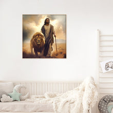 Load image into Gallery viewer, Lion-Full Round Diamond Painting-30x30cm