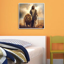 Load image into Gallery viewer, Lion-Full Round Diamond Painting-30x30cm