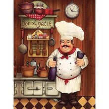 Load image into Gallery viewer, Chef-Full Round Diamond Painting-30x40cm