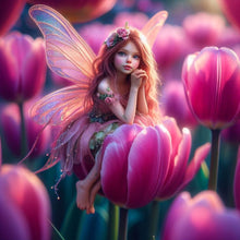 Load image into Gallery viewer, Girl-Full Round Diamond Painting-30x30cm