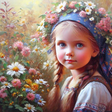 Load image into Gallery viewer, Girl-Full Round Diamond Painting-30x30cm