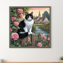 Load image into Gallery viewer, Cat-Full Round Diamond Painting-30x30cm