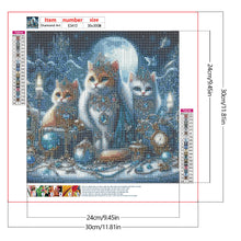 Load image into Gallery viewer, Cat-Full Round Diamond Painting-30x30cm