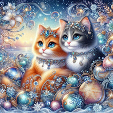 Load image into Gallery viewer, Cat-Full Round Diamond Painting-30x30cm