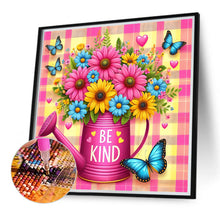 Load image into Gallery viewer, Watering Can Bouquet-Full Round Diamond Painting-40x40cm
