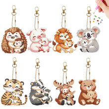 Load image into Gallery viewer, 6/8Pcs/Set Animal-Double Side Drill-Diamond Keychain
