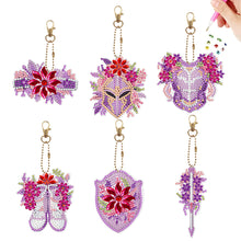 Load image into Gallery viewer, 6/8Pcs/Set Animal-Double Side Drill-Diamond Keychain