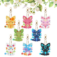 Load image into Gallery viewer, 6/8Pcs/Set Animal-Double Side Drill-Diamond Keychain