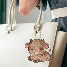 Load image into Gallery viewer, 6/8Pcs/Set Animal-Double Side Drill-Diamond Keychain