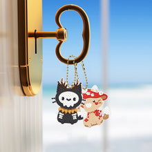 Load image into Gallery viewer, 6/8Pcs/Set Animal-Double Side Drill-Diamond Keychain