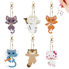 Load image into Gallery viewer, 6/8Pcs/Set Animal-Double Side Drill-Diamond Keychain