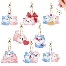 Load image into Gallery viewer, 6/8Pcs/Set Animal-Double Side Drill-Diamond Keychain