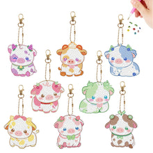 Load image into Gallery viewer, 6/8Pcs/Set Animal-Double Side Drill-Diamond Keychain