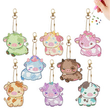 Load image into Gallery viewer, 6/8Pcs/Set Animal-Double Side Drill-Diamond Keychain