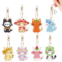 Load image into Gallery viewer, 6/8Pcs/Set Animal-Double Side Drill-Diamond Keychain