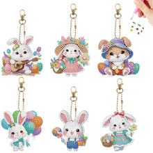 Load image into Gallery viewer, 6/8Pcs/Set Animal-Double Side Drill-Diamond Keychain