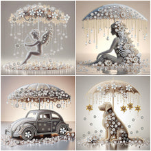 Load image into Gallery viewer, Art Umbrella Puppy-Partial Special Diamond Painting-30x30cm