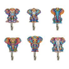 Load image into Gallery viewer, 6Pcs/Set Animal-Diamond Art Craft Wall Hooks