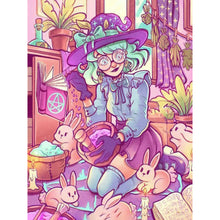 Load image into Gallery viewer, Cartoon Girl-Full Round Diamond Painting-30x40cm