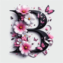 Load image into Gallery viewer, Daisy Butterfly 26 Alphabet-Full Round Diamond Painting-30x30cm
