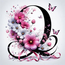 Load image into Gallery viewer, Daisy Butterfly 26 Alphabet-Full Round Diamond Painting-30x30cm