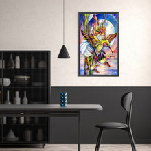 Load image into Gallery viewer, Girl With Hummingbird-Full Round Diamond Painting-30x50cm