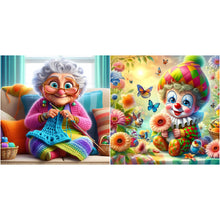 Load image into Gallery viewer, Clown-Full Round Diamond Painting-30x30cm