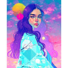 Load image into Gallery viewer, Girl-Full Round Diamond Painting-40x50cm