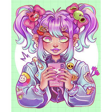 Load image into Gallery viewer, Girl-Full Round Diamond Painting-40x50cm