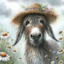 Load image into Gallery viewer, Donkey-Full Round Diamond Painting-30x30cm