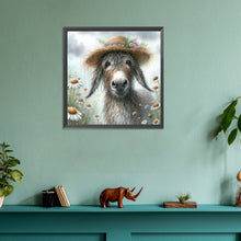 Load image into Gallery viewer, Donkey-Full Round Diamond Painting-30x30cm