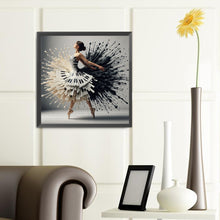 Load image into Gallery viewer, Piano Girl-Full Round Diamond Painting-40x40cm