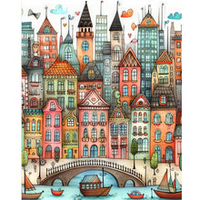 Load image into Gallery viewer, Landscape-Full Round Diamond Painting-40x50cm