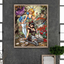 Load image into Gallery viewer, Disney Alice-Full Round Diamond Painting-40x50cm