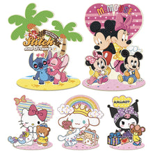 Load image into Gallery viewer, Cartoon-Single Side Drill-Wooden Diamond Desktop Ornament