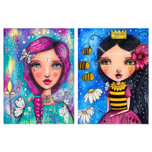 Load image into Gallery viewer, Life Of Pets Girl-Full Round Diamond Painting-30x40cm