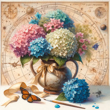 Load image into Gallery viewer, Flower-Full Round Diamond Painting-30x30cm