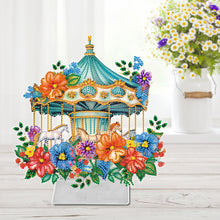 Load image into Gallery viewer, Carousel-Single Side Drill-Acrylic Diamond Desktop Ornament