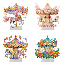 Load image into Gallery viewer, Carousel-Single Side Drill-Acrylic Diamond Desktop Ornament