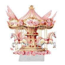 Load image into Gallery viewer, Carousel-Single Side Drill-Acrylic Diamond Desktop Ornament