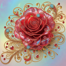 Load image into Gallery viewer, Crystal Rose-Full Round Diamond Painting-30x30cm